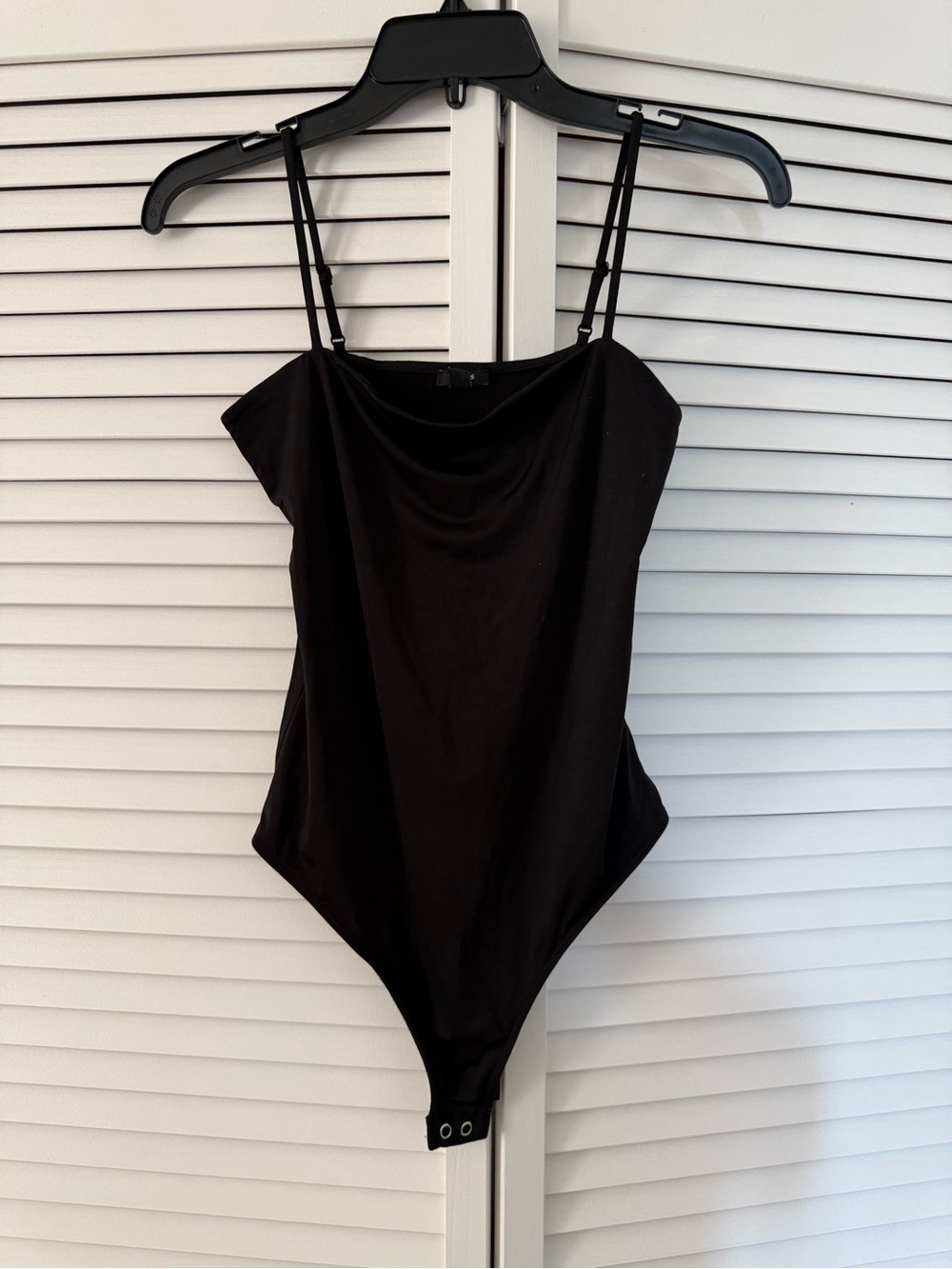 Express Black Cowl-Neck Bodysuit